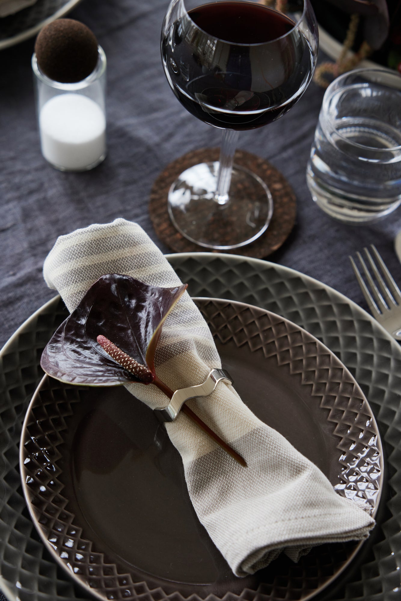 Dante glassunderlag av kork, 4-pk
