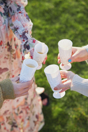 Piknik Juni Glass, Høy, 4-pk.