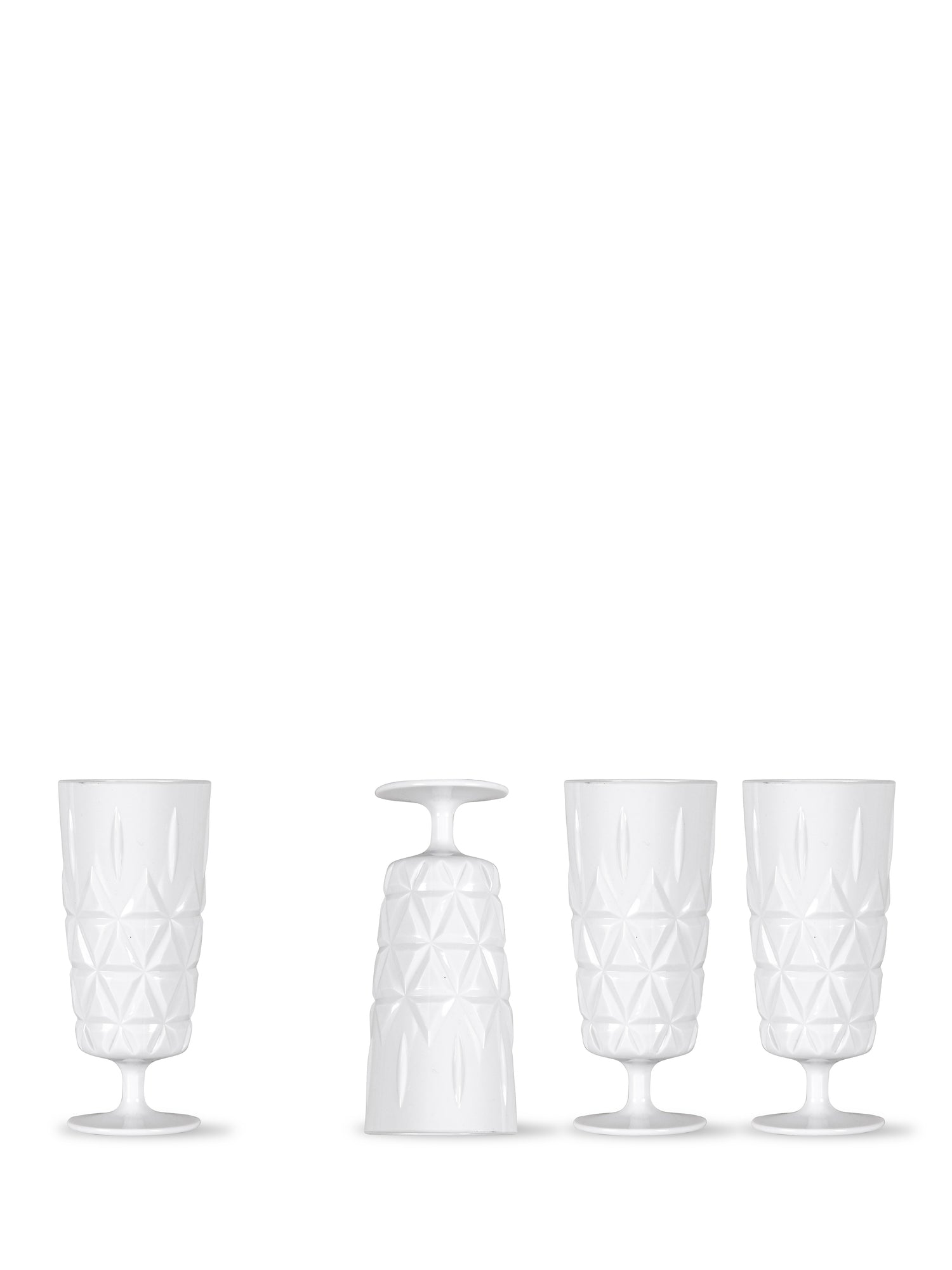 Piknik Juni Glass, Høy, 4-pk.