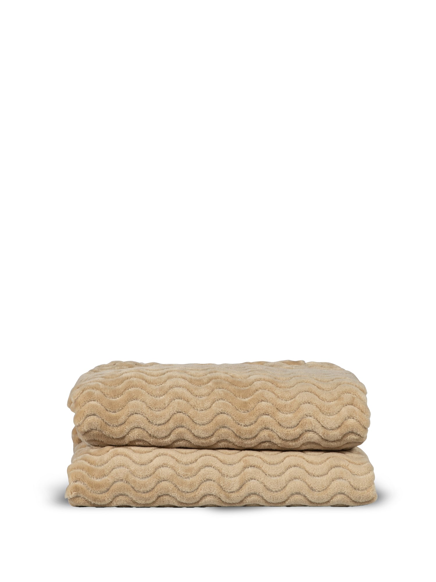 Agnes fleecepledd, beige