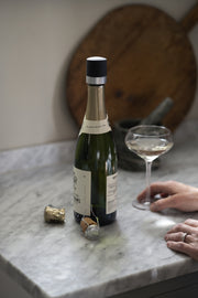Axel vin- og champagnekork 2-pk. svart/sølv