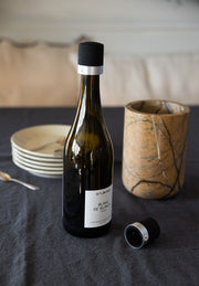 Axel vin- og champagnekork 2-pk. svart/sølv
