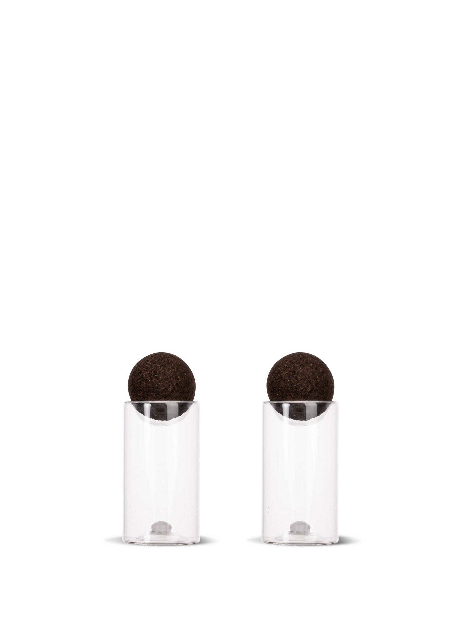 Nature salt- og peppersett med kork-kule, 2-pk
