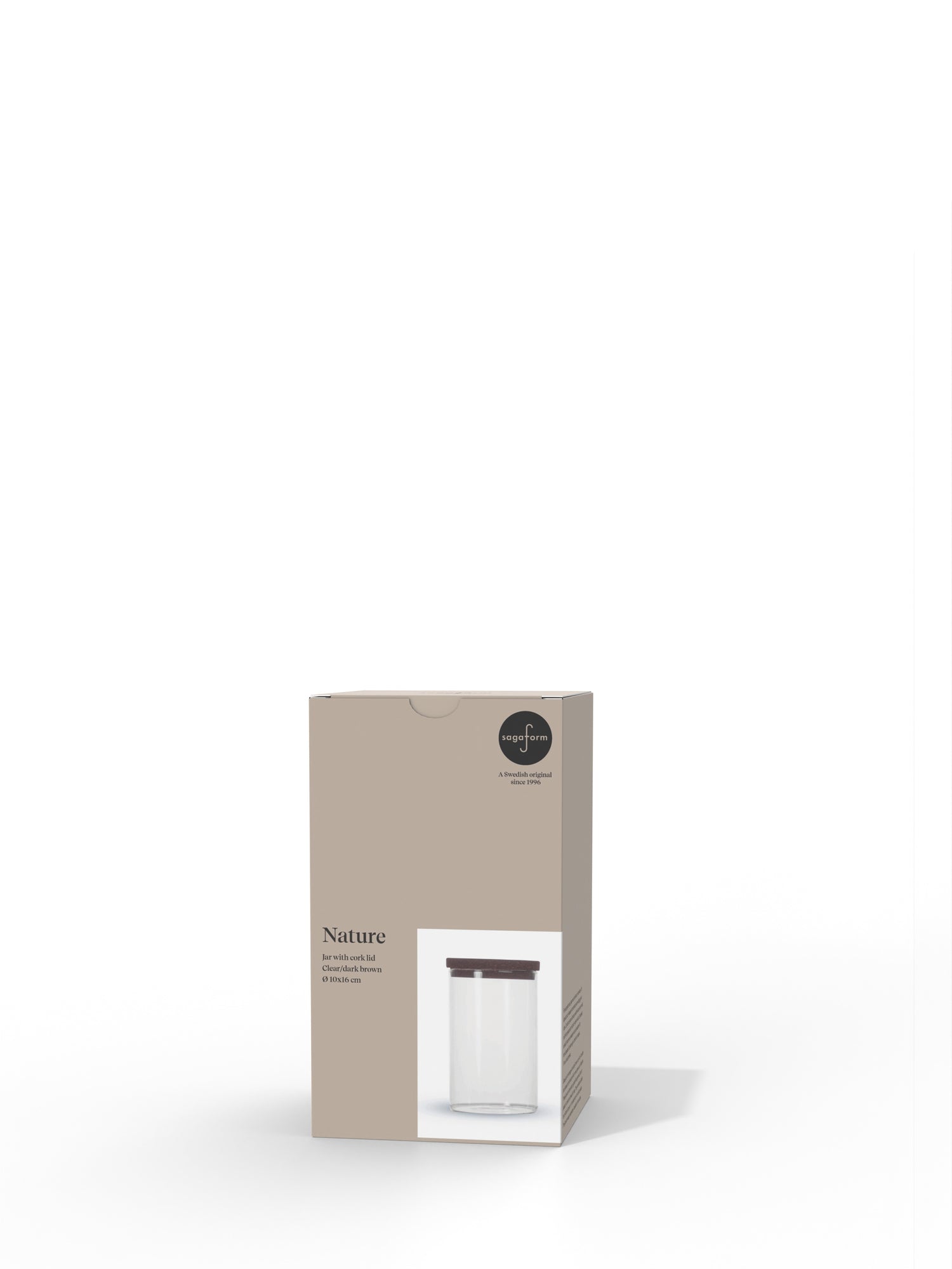 Nature krukke med korklokk, medium