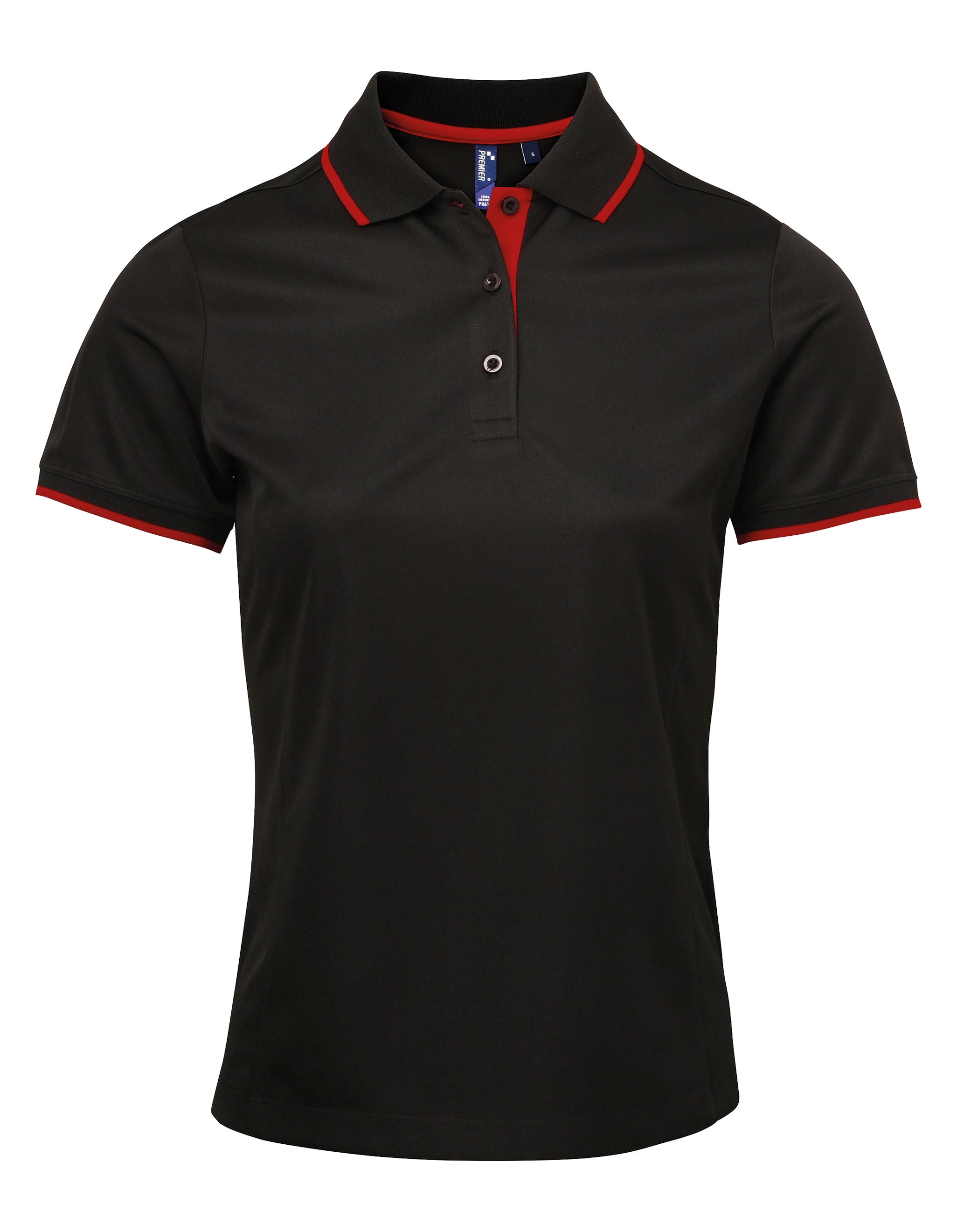 Ladies Contrast Polo