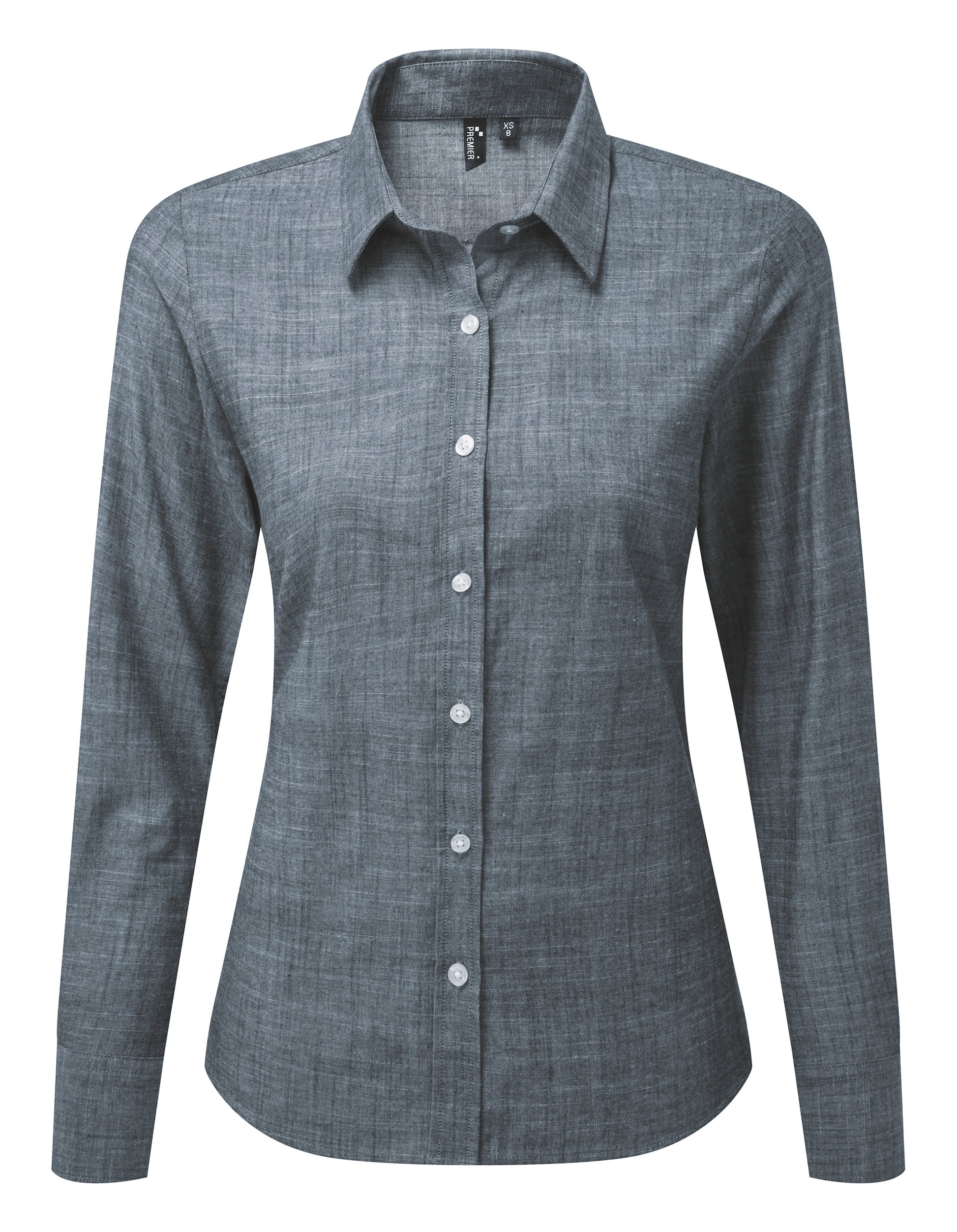 Slub Chambray Shirt L/S (D) - P345