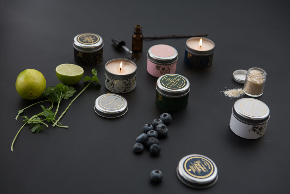 Duftlys Sense Tinbox Black Jasmine