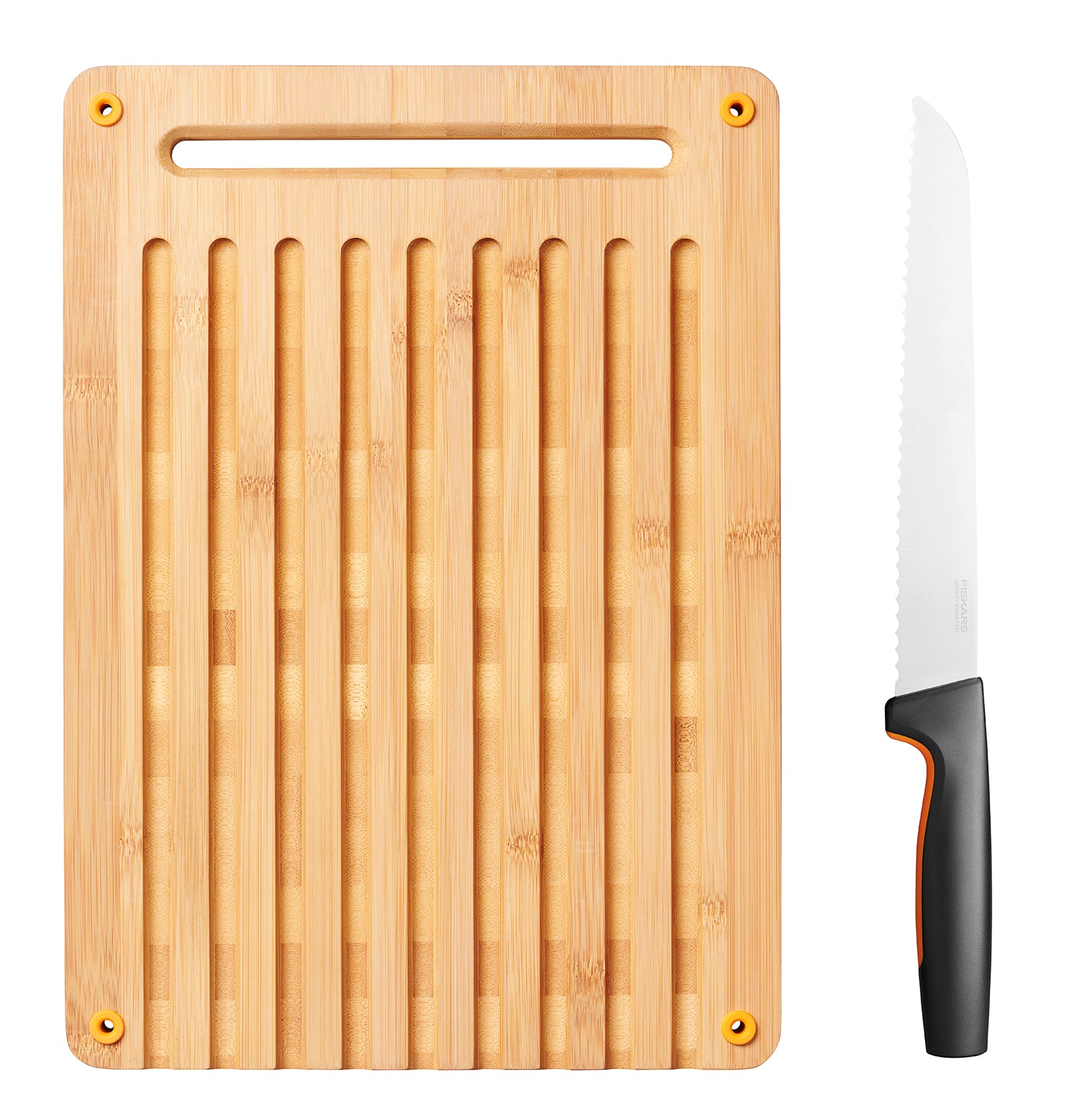 Functional Form Skjærebrett Bambus med Brødkniv