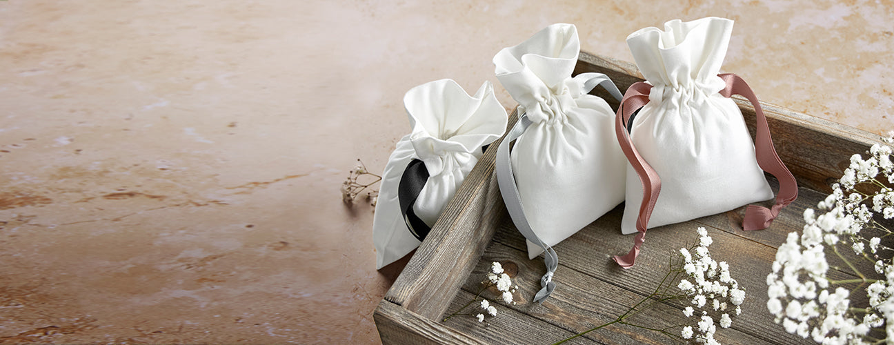 Cotton Gift Bag with Ribbon - BBW121