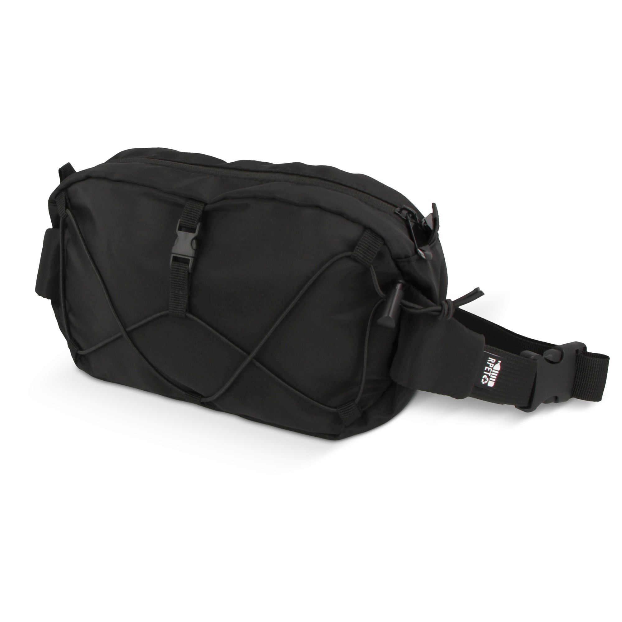 Crossbody-veske i R-PET med snøredetaljer