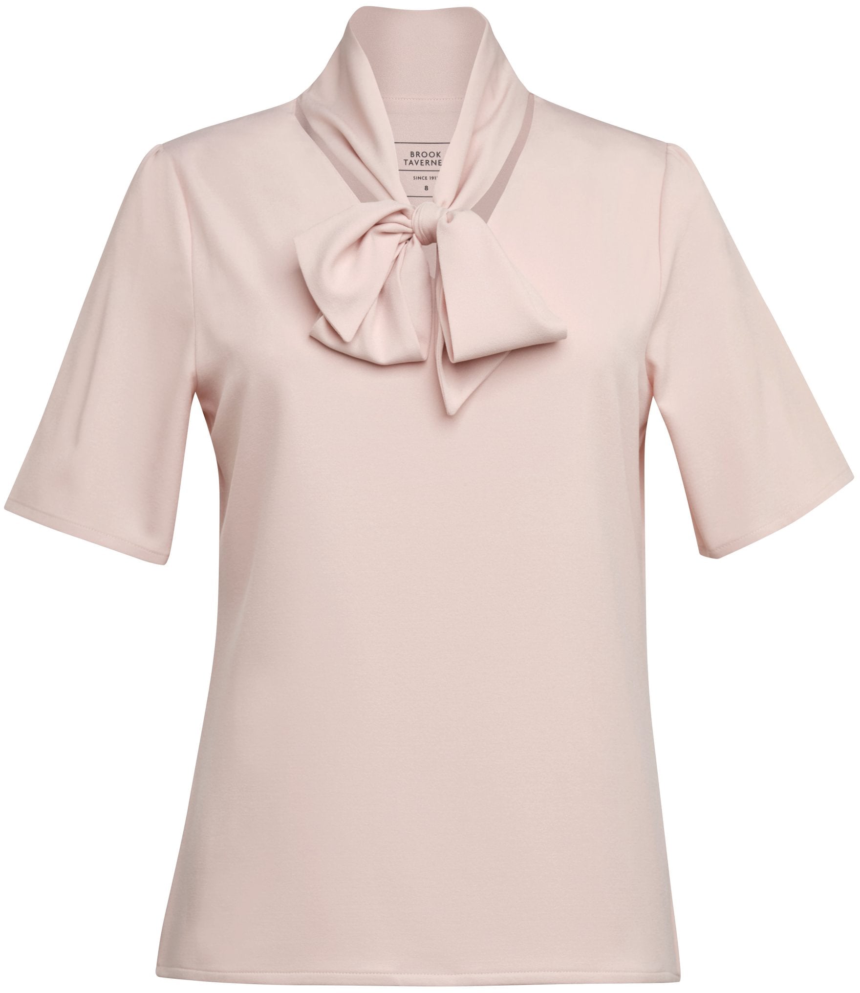 Flavia Pussy Bow Blouse K/E Dame - TV2369