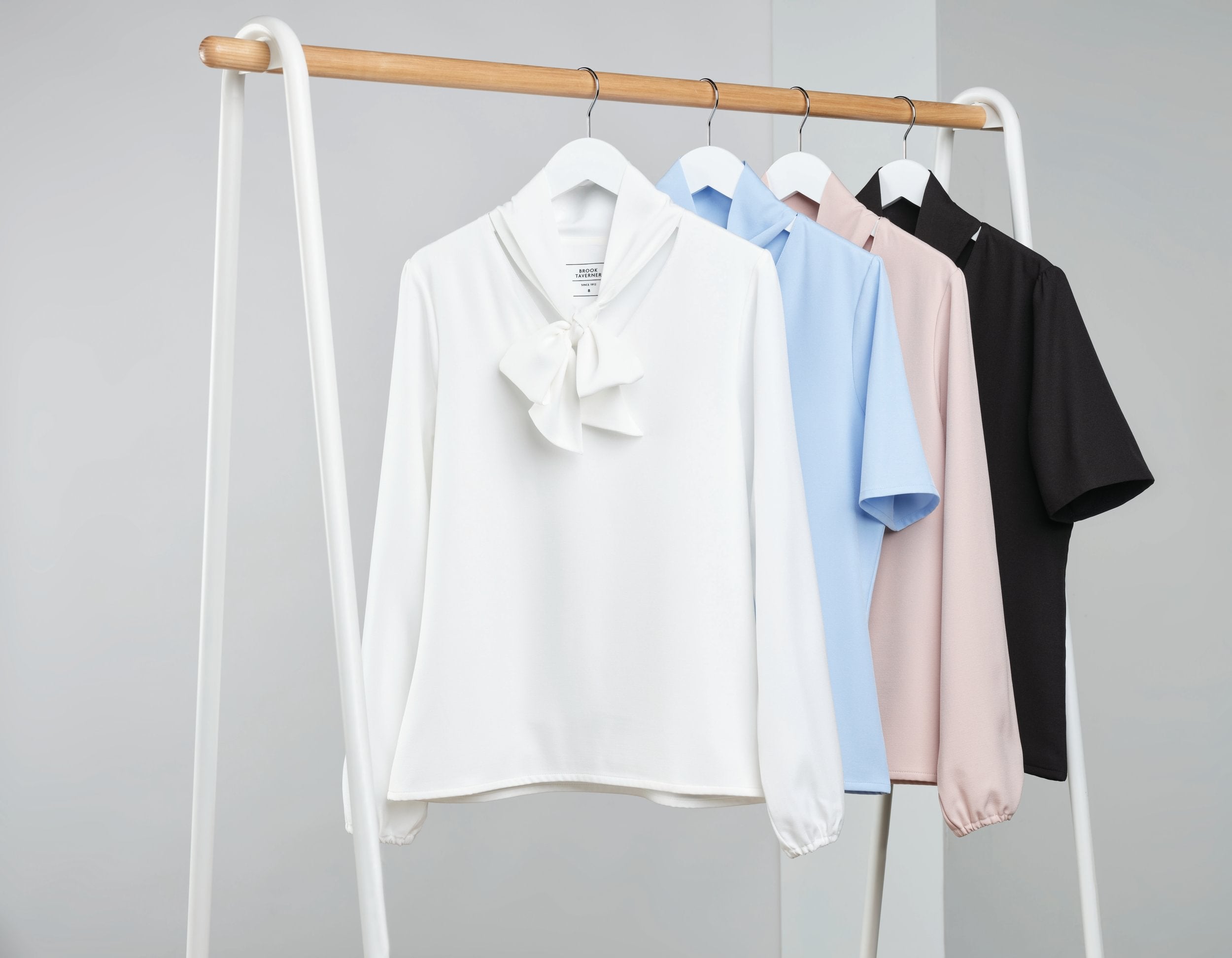 Andria Pussy Bow Blouse L/E Dame - TV2368