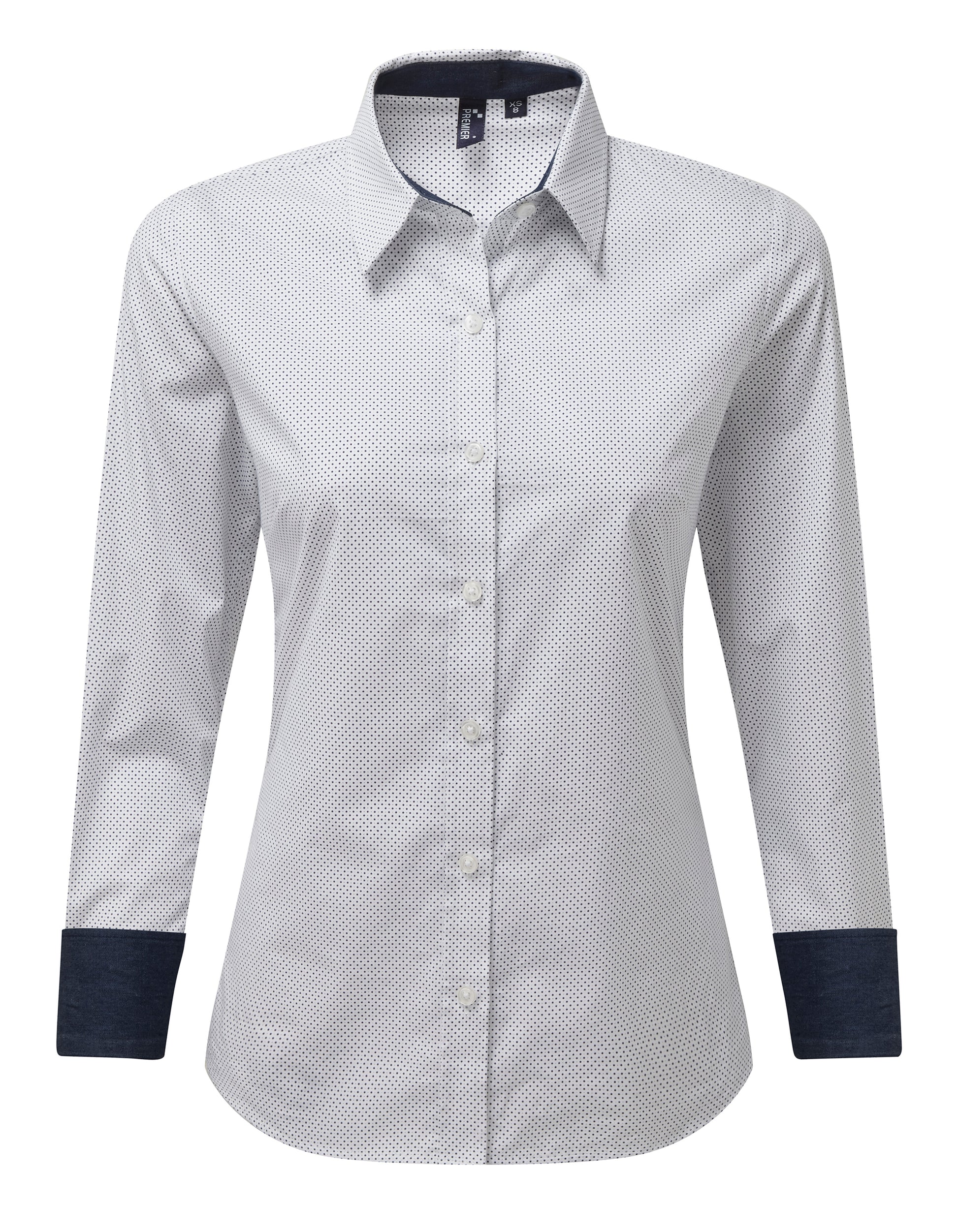 Denim Pindot Shirt L/S (D) - P359