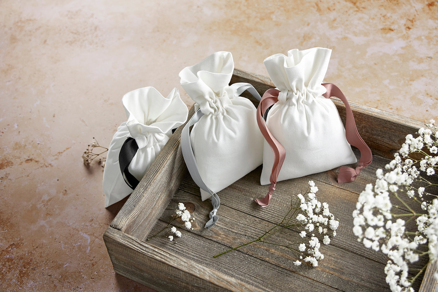 Cotton Gift Bag with Ribbon - BBW121