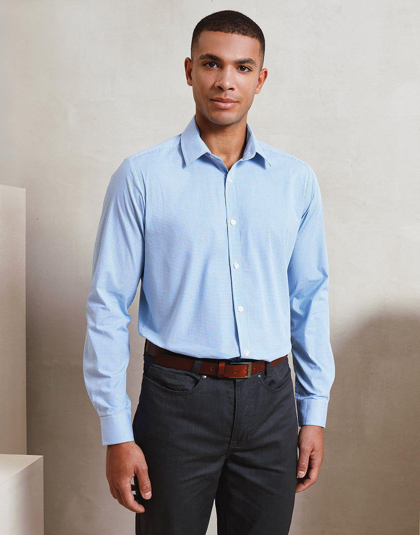 Men's Gingham L/S - P220