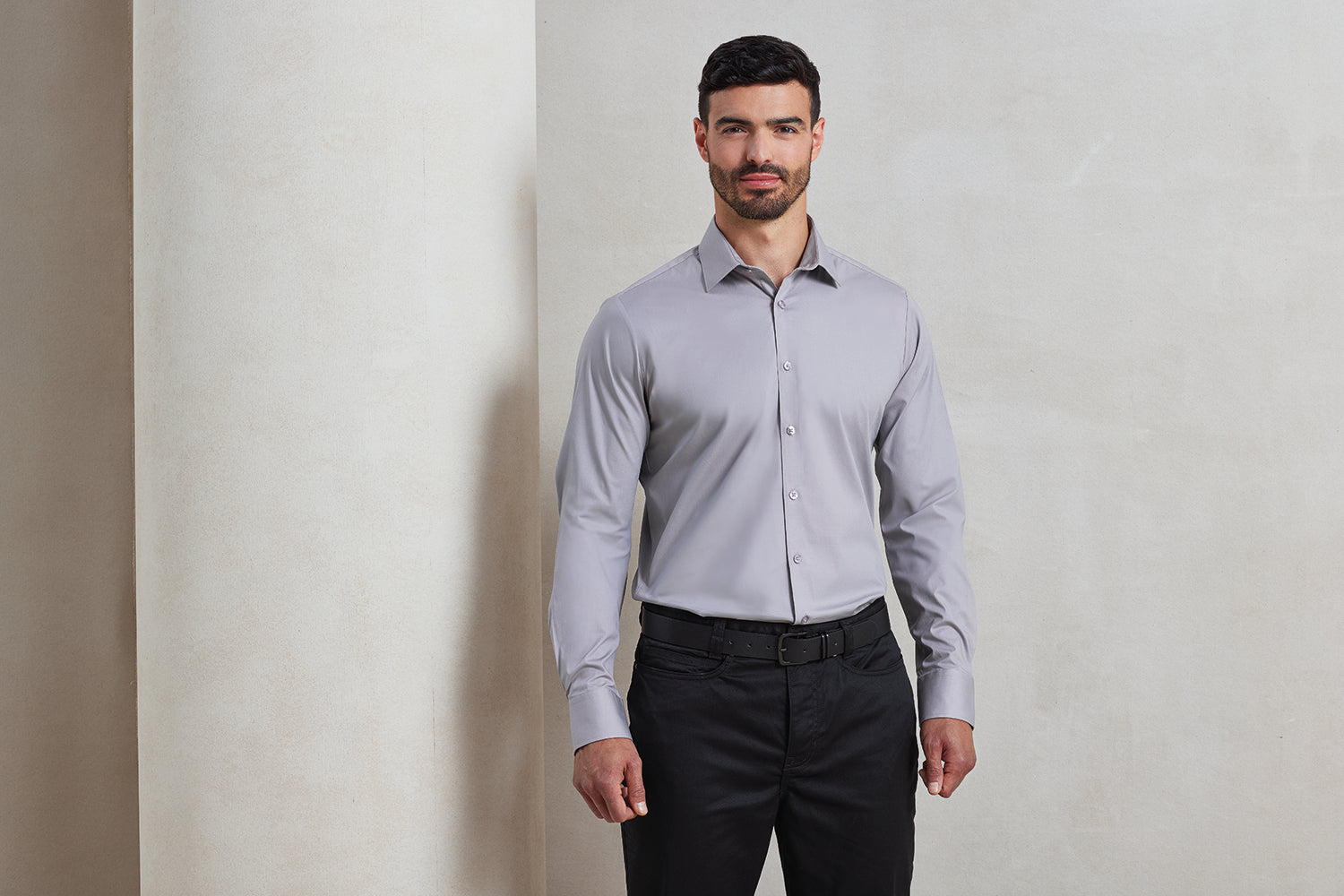 Men's Stretch L/S - P244