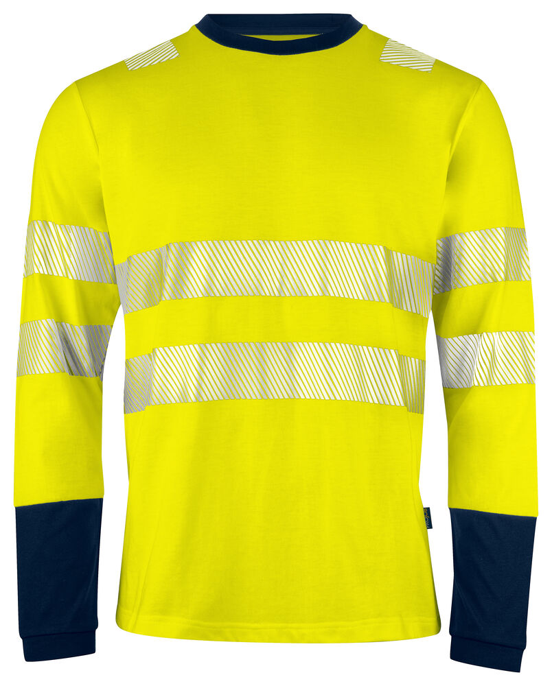 6014 T-shirt Langermet EN ISO 20471 Kl 3/2