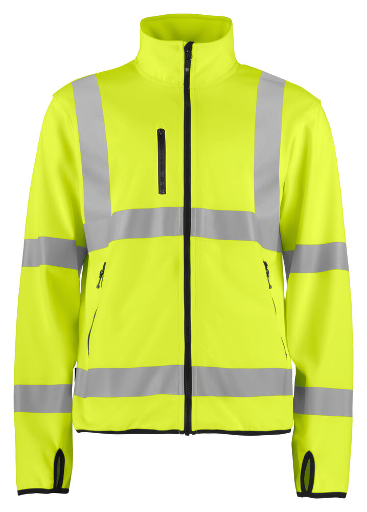 6105 Lett softshelljakke EN ISO 20471 Kl 3