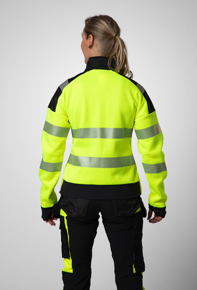 6111 Sweatshirt Dame EN ISO 20471 Kl 3/2