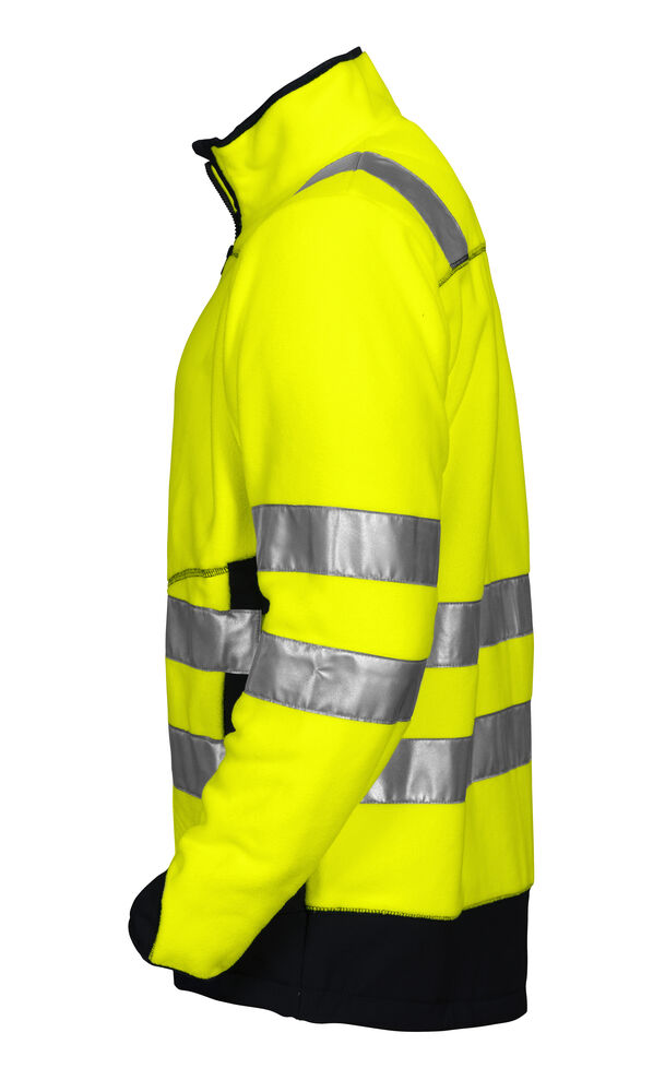 6303 Fleecejakke EN ISO 20471 Kl 3/2