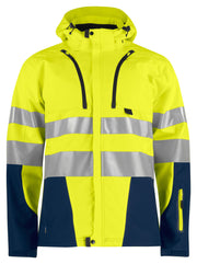 6419 Softshelljakke EN ISO 20471 Kl 3/2