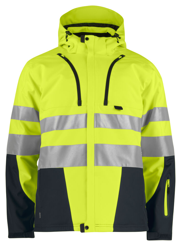 6420 Softshelljakke EN ISO 20471 Kl 3/2 fôret