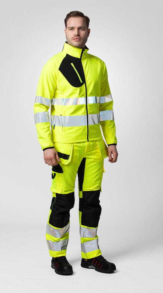 6570 Håndverksbukse Stretch EN ISO 20471 Kl 2