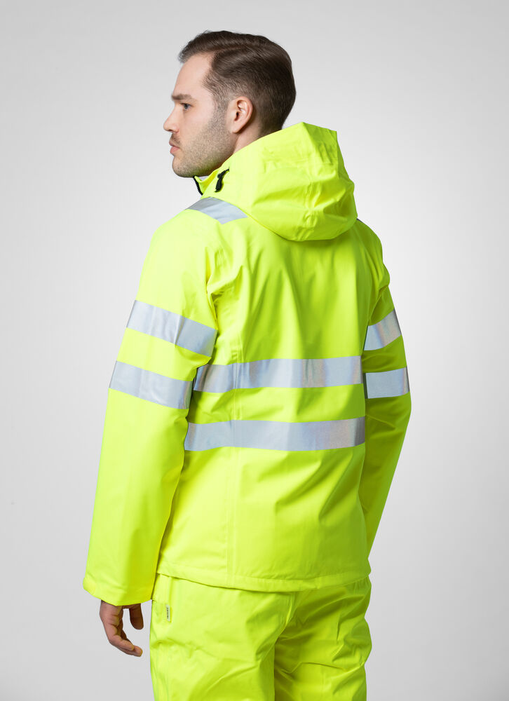 6450 Regnjakke EN ISO 20471 Kl 3/2