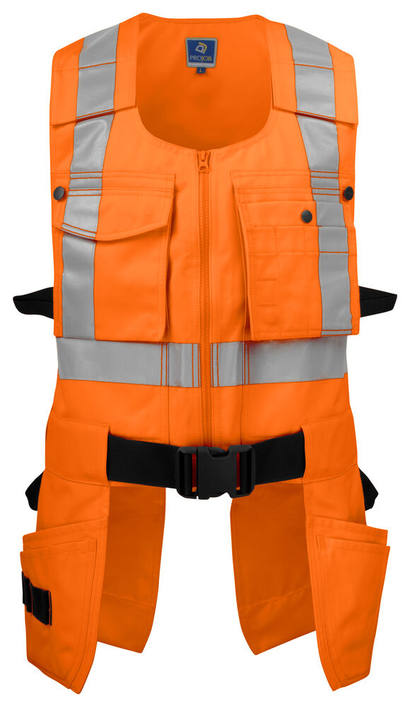 6704 Håndverksvest EN ISO 20471 Kl 2