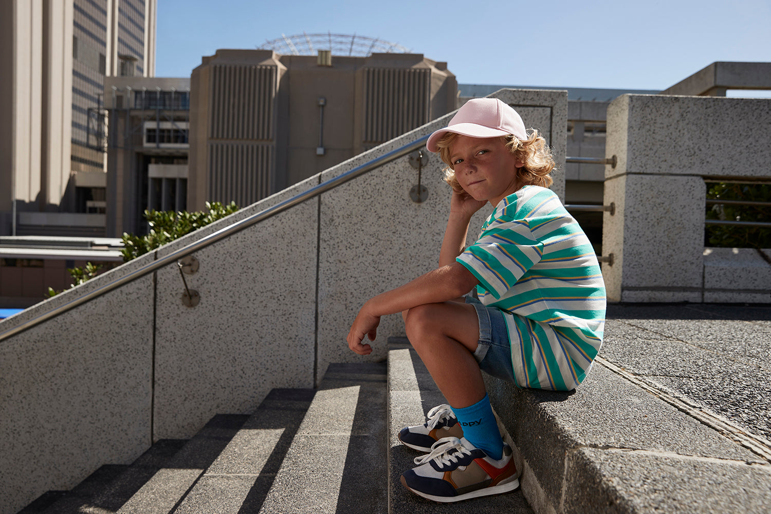 Junior Organic Cotton 5 Panel Cap - BBB63NB