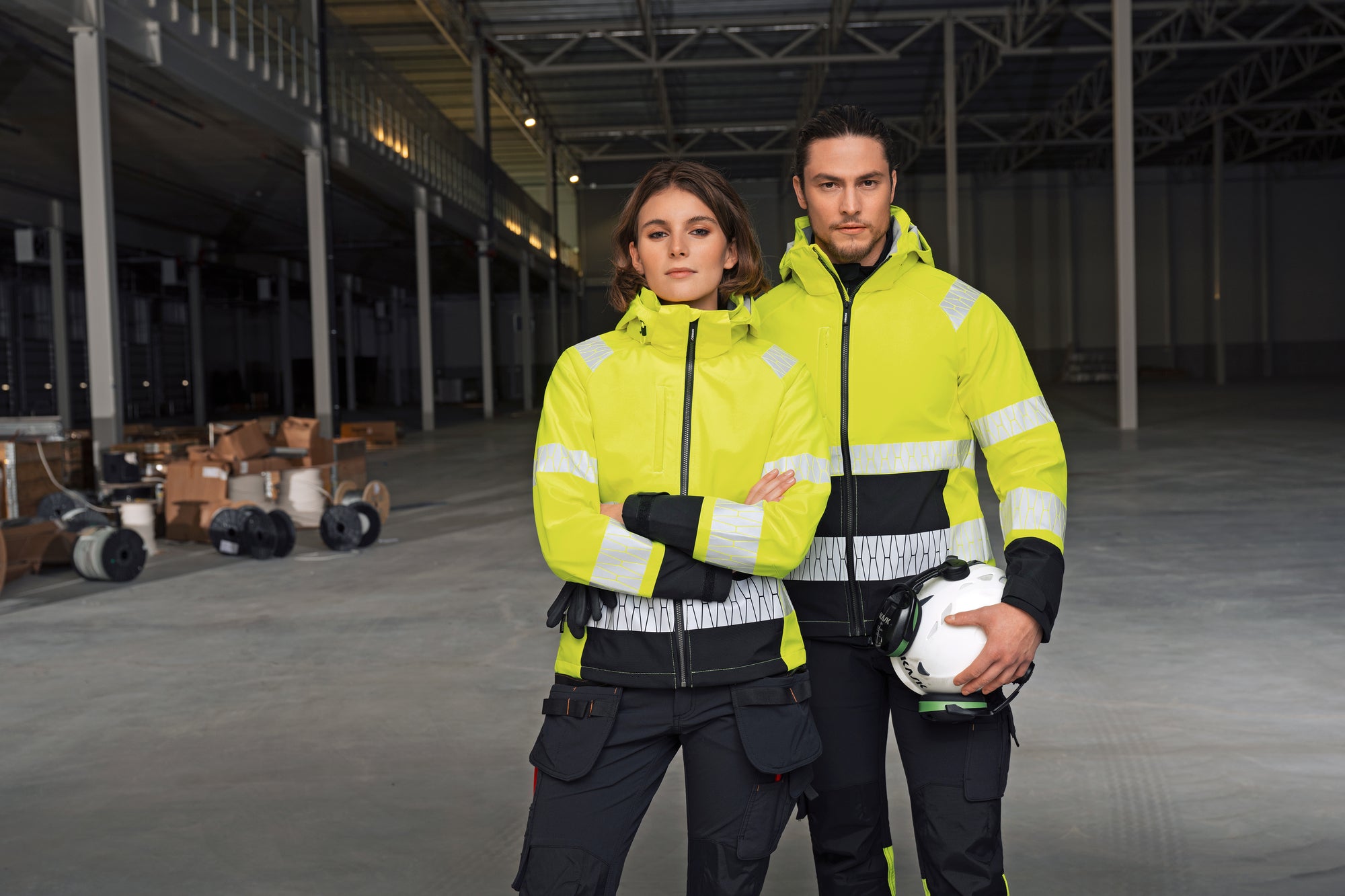 Womens Craftsman Trousers stretch Hi-Vis