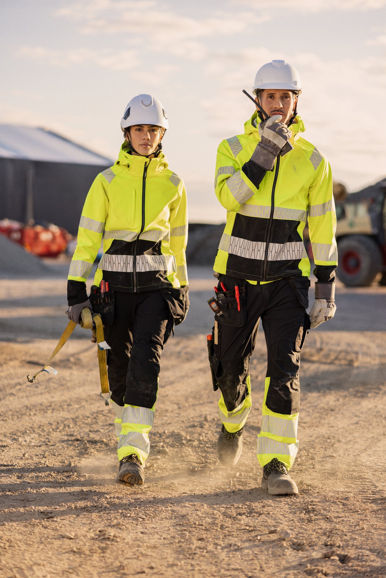 Womens Craftsman Trousers stretch Hi-Vis