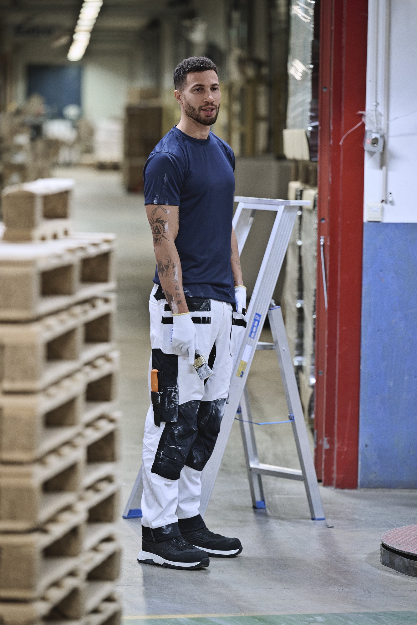 Trouser White Line