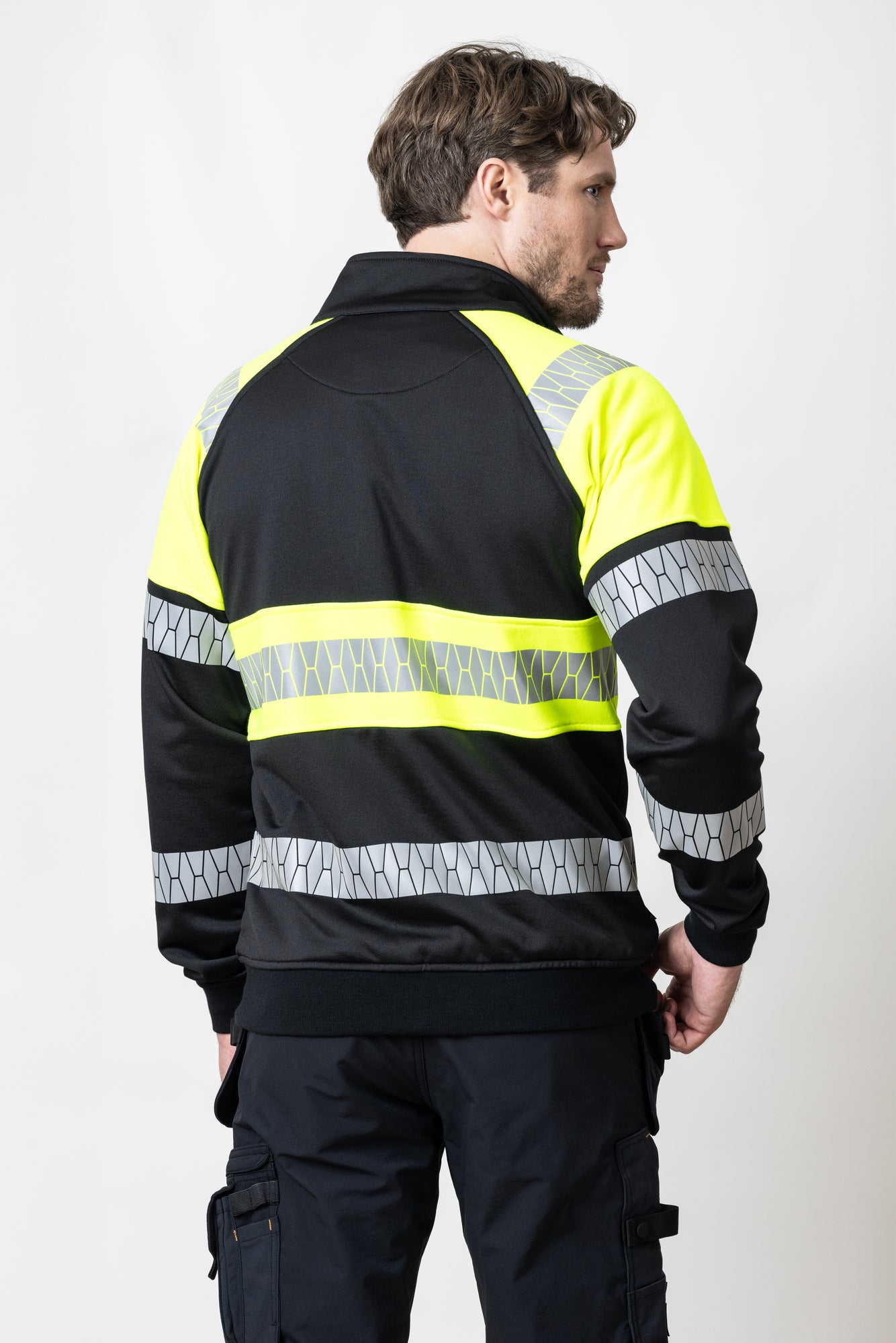 Sweatshirt Full-Zip Hi-Vis