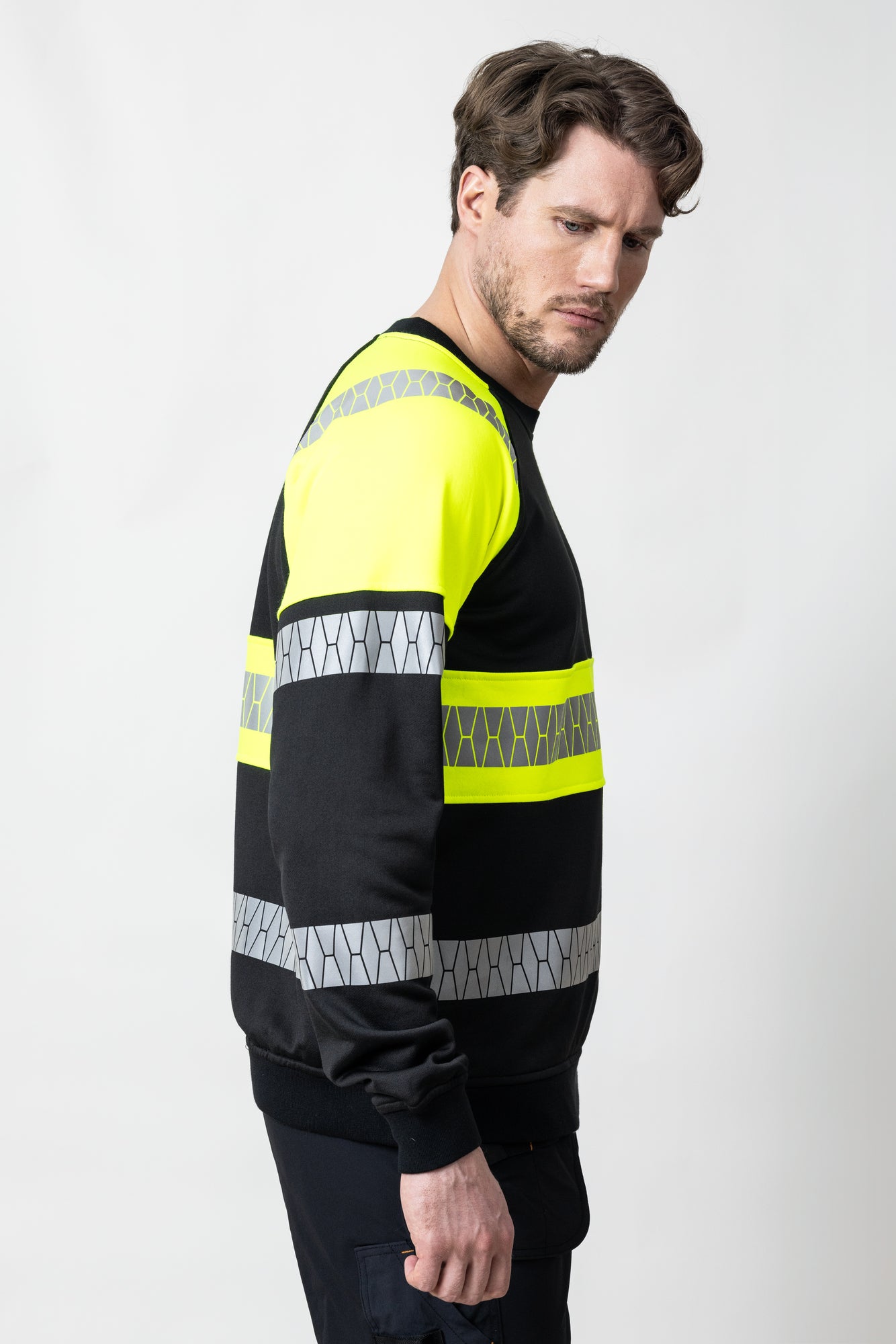 Sweatshirt Full-Zip Hi-Vis