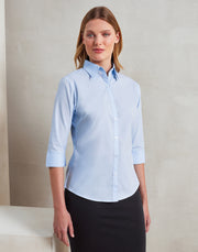 Women's Poplin 3/4 Sleeve - P305