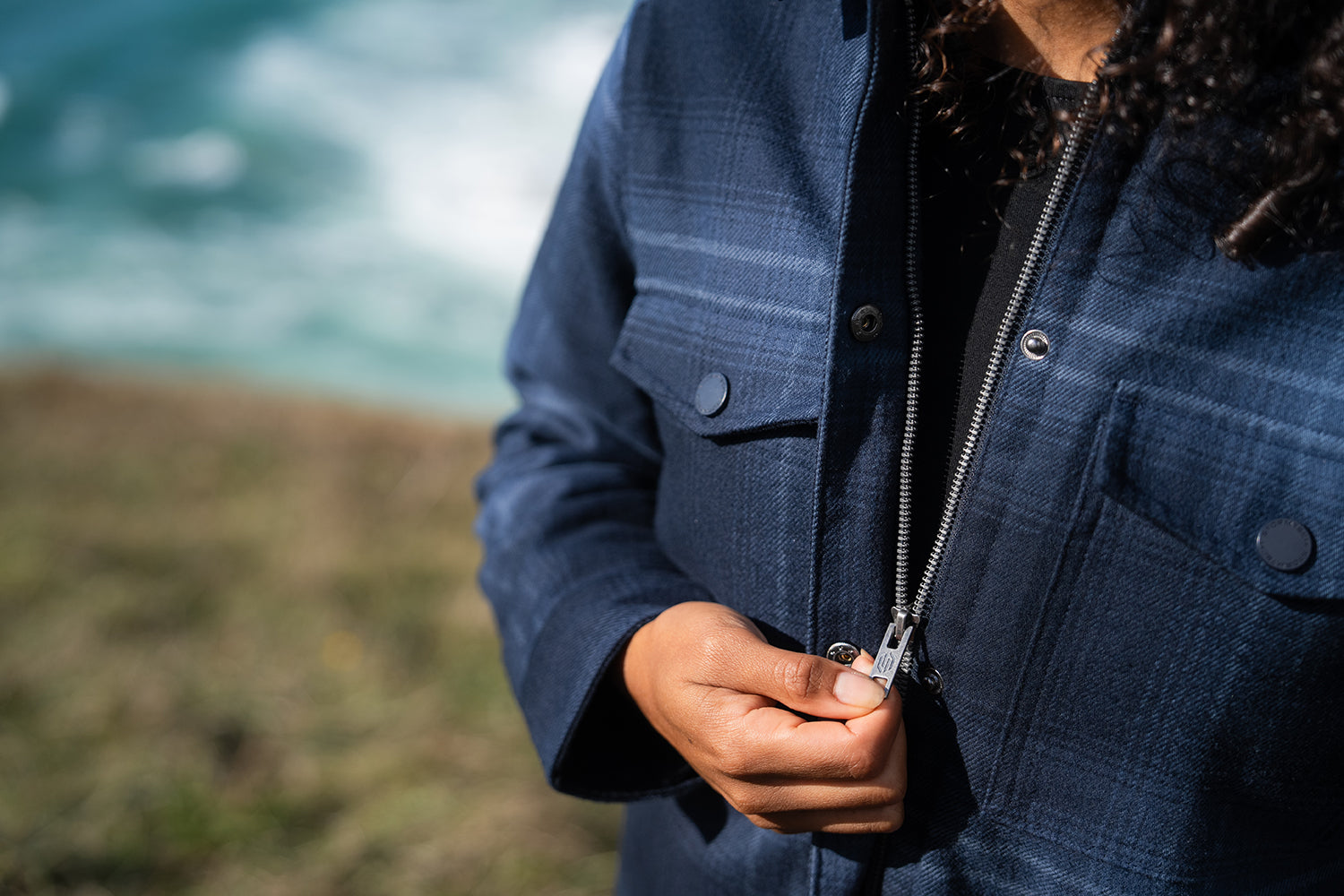 Highland Sherpa Lined Plaid Jacket (D) - SS19
