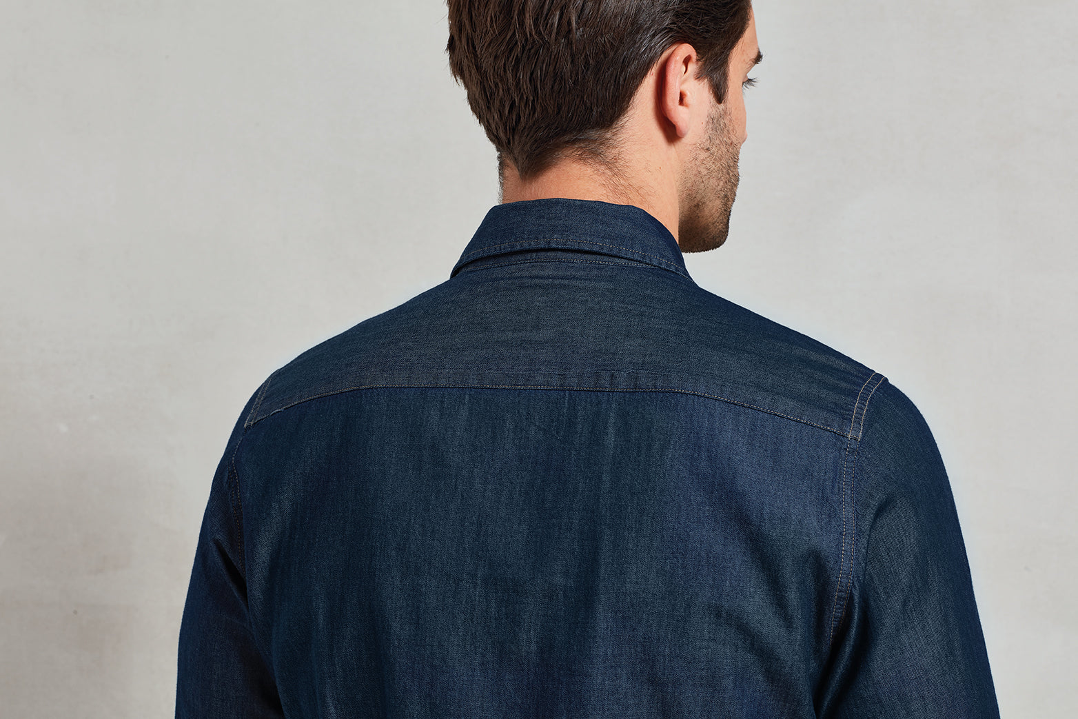 Men's Jeans Stitch Denim Shirt - P222