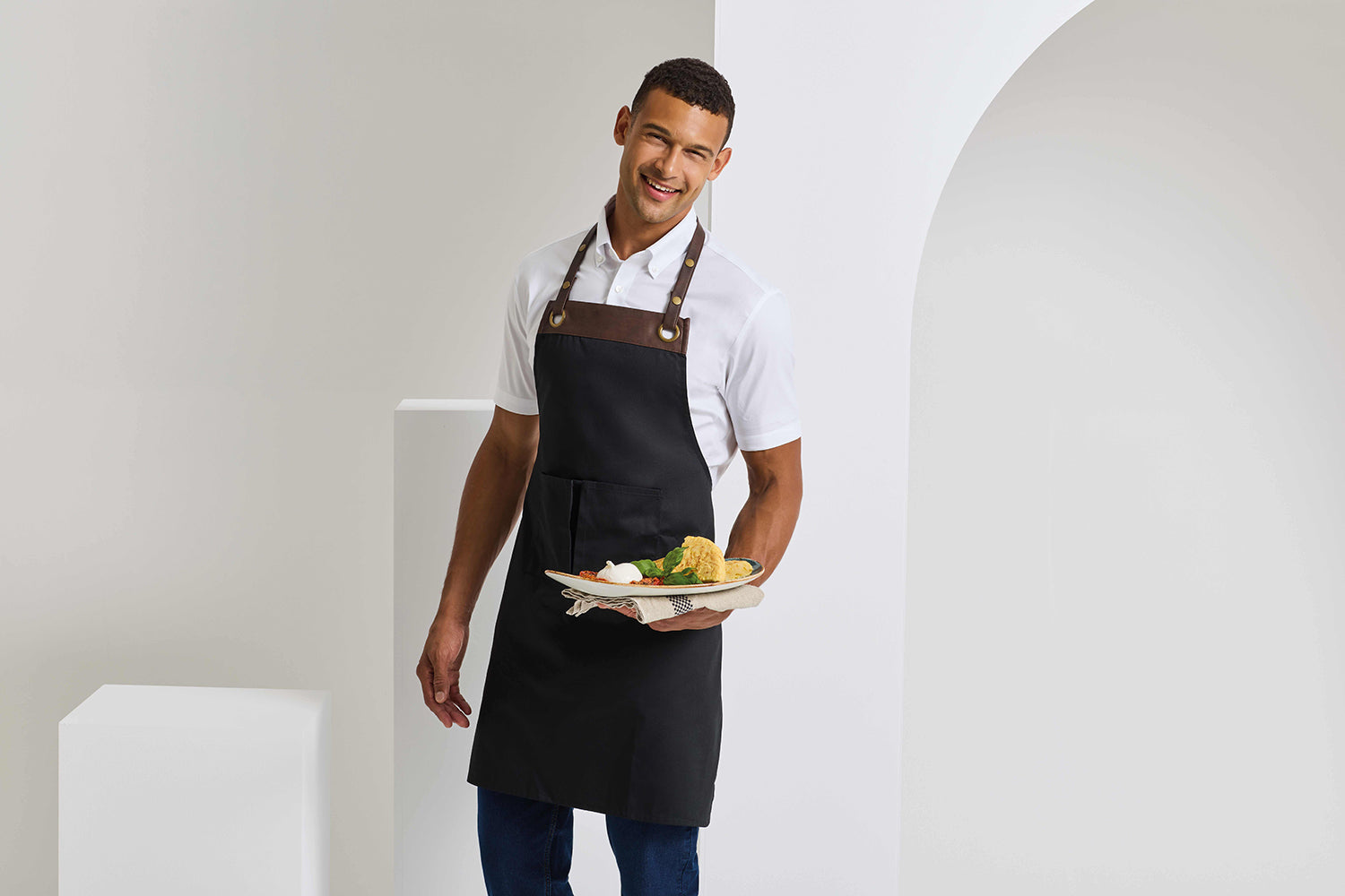 Espresso Bib Apron - P123