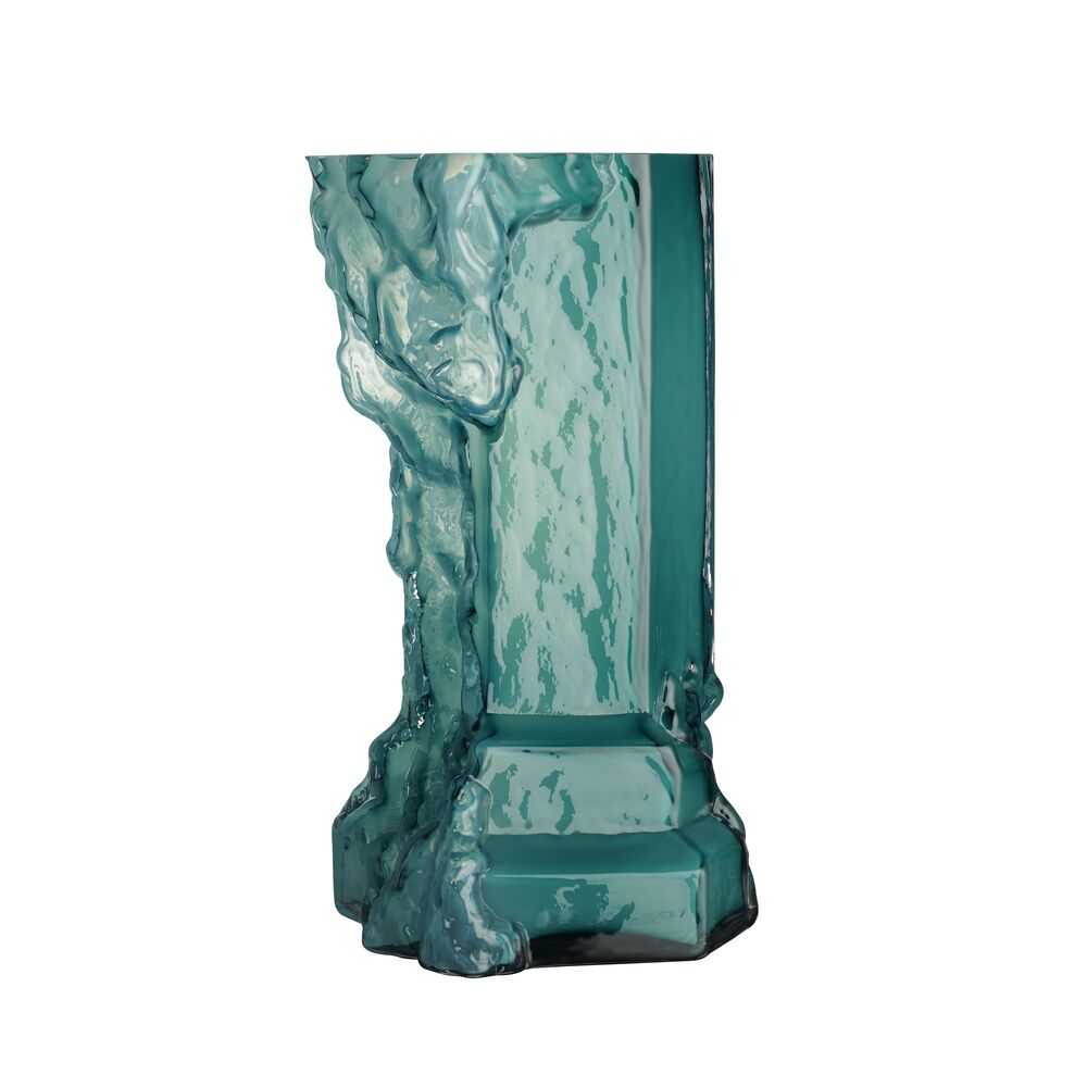 Rocky Baroque vase chrysocolla 350mm