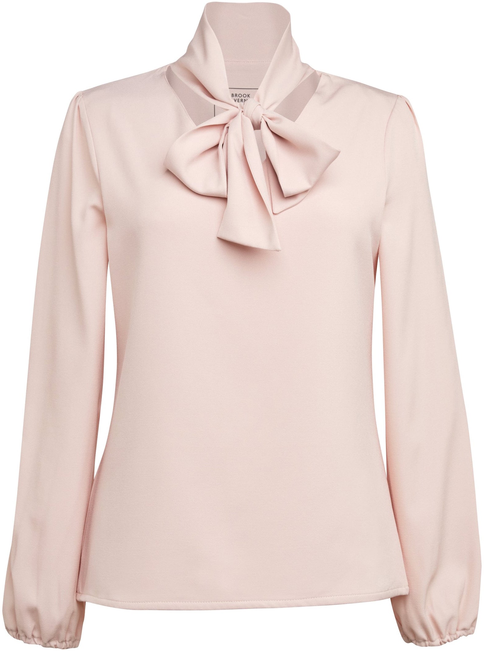 Andria Pussy Bow Blouse L/E Dame - TV2368