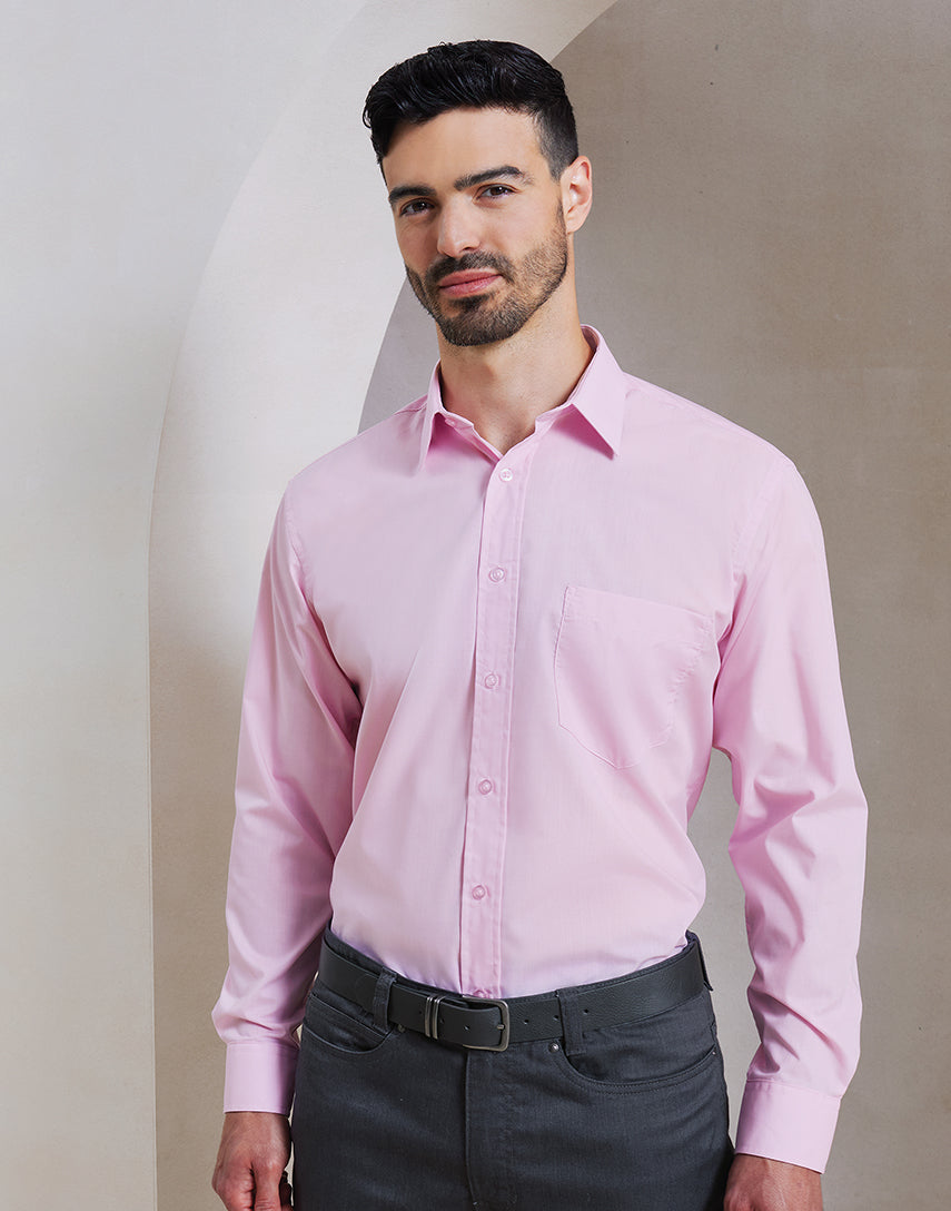 Men's Poplin L/S - P200