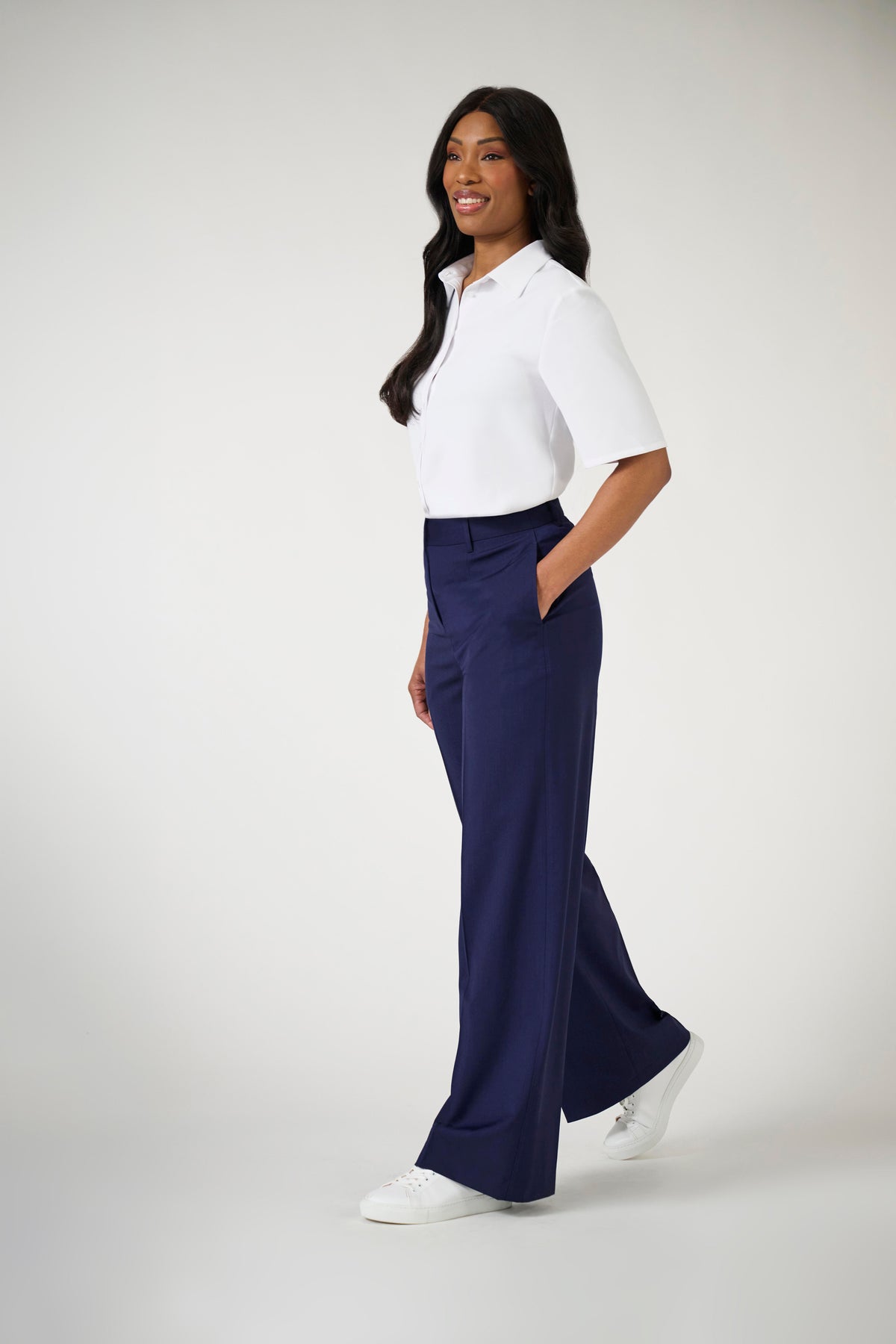 Bella wide leg bukse (D) - TV2435