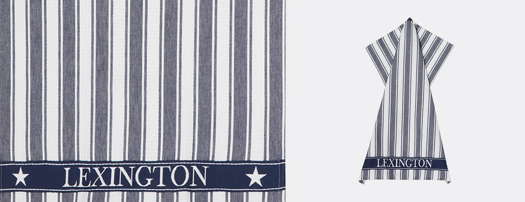ICONS COTTON TWILL WAFFLE STRIPED KITCHEN TOWEL - LX10003044