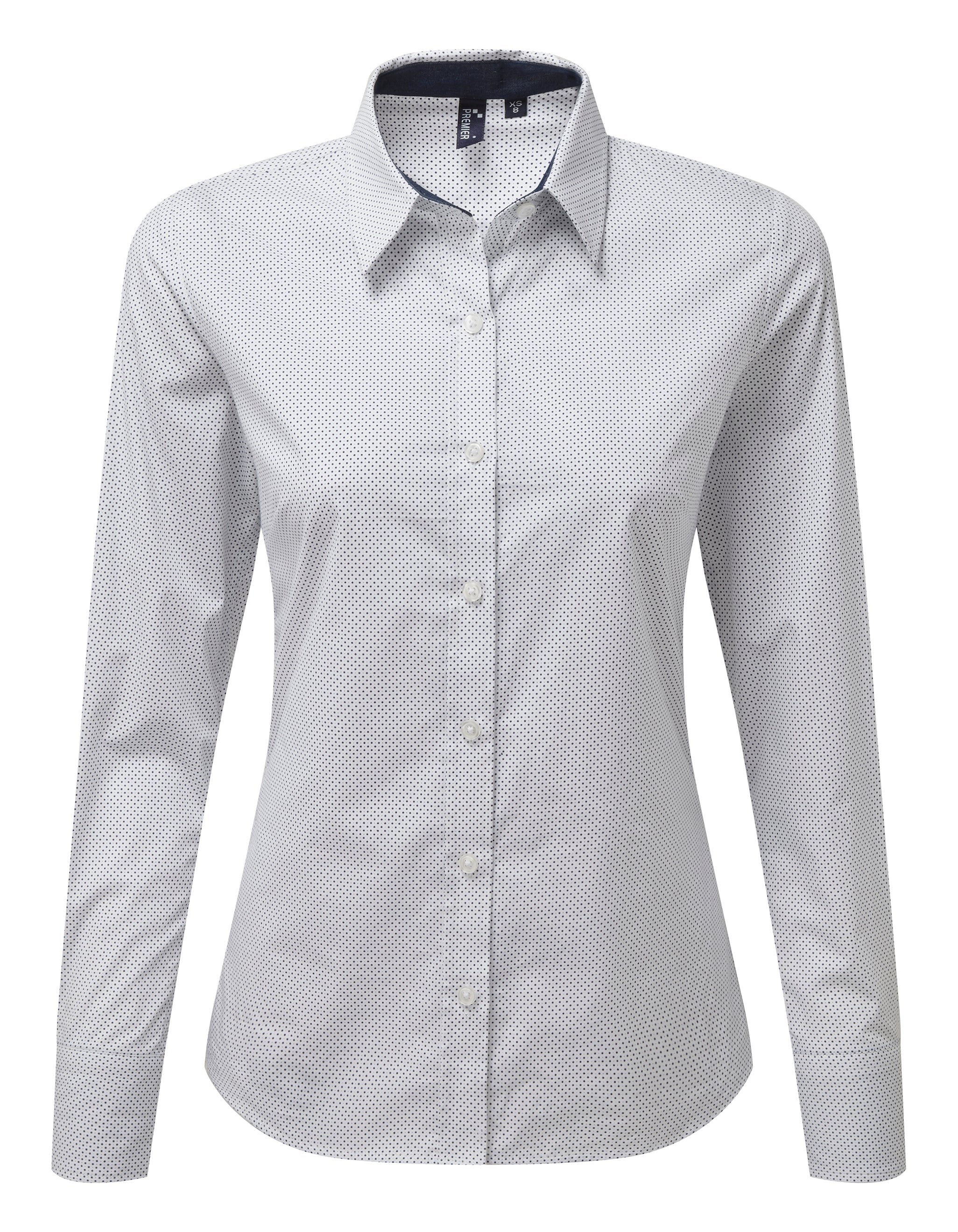 Denim Pindot Shirt L/S (D) - P359