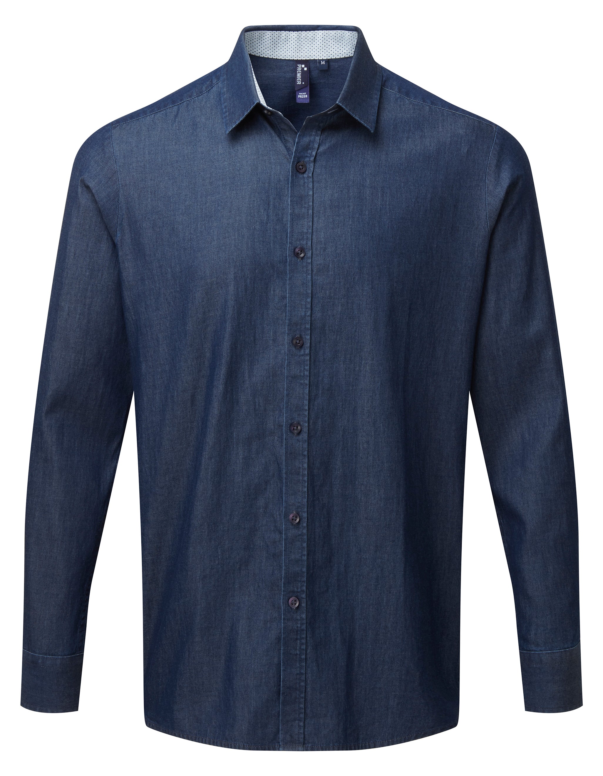 Denim Pindot Shirt L/S (H)
