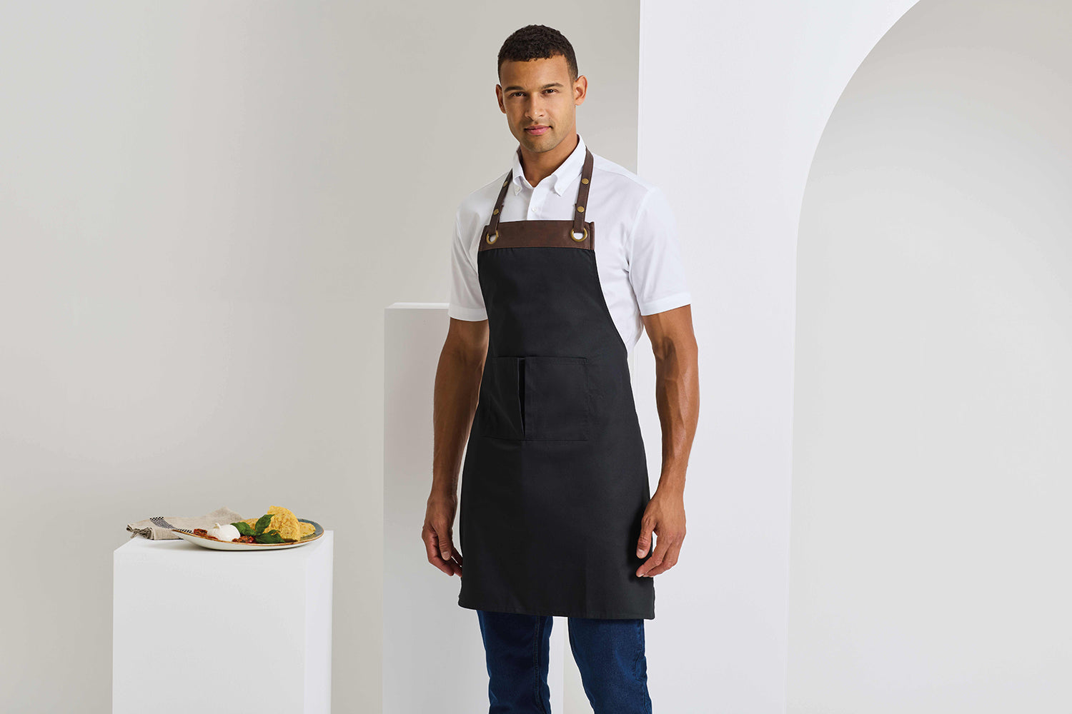 Espresso Bib Apron - P123