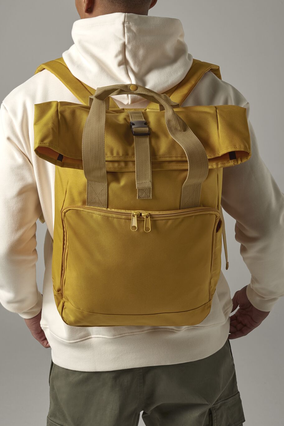 Recycled Twin Handle RollTop Laptop Backpack - BBG118L