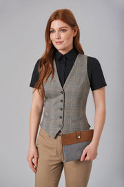 Olivia Check Waistcoat (D) - TV2363