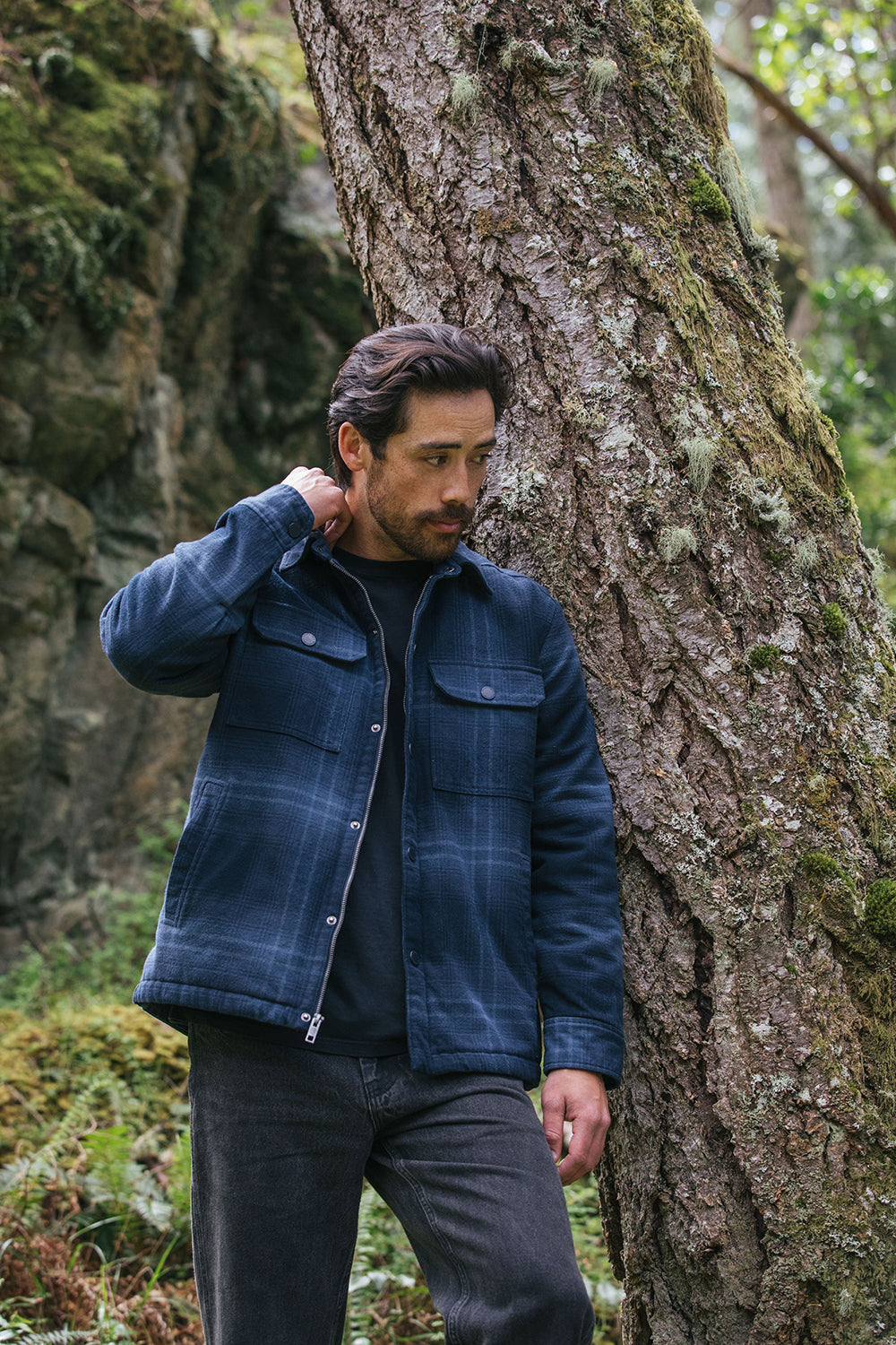 Highland Sherpa Lined Plaid Jacket (U) - SS18